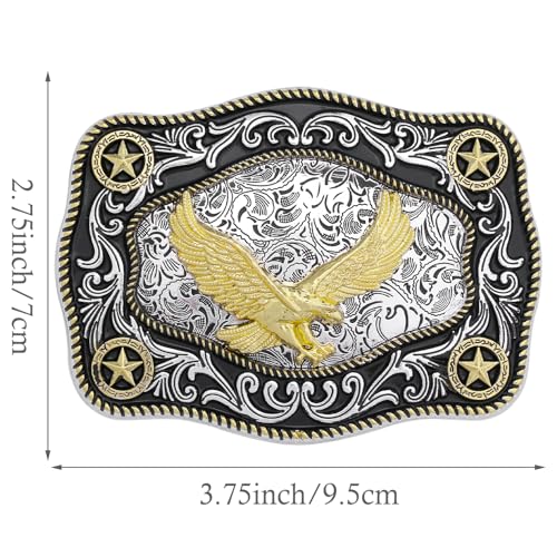 Image of Cowboy Belt Buckle for Men Longhorn Bull Belt Buckles Men Vintage Texas Buckle for Women Cowboy Cowgirl Belt Buckle