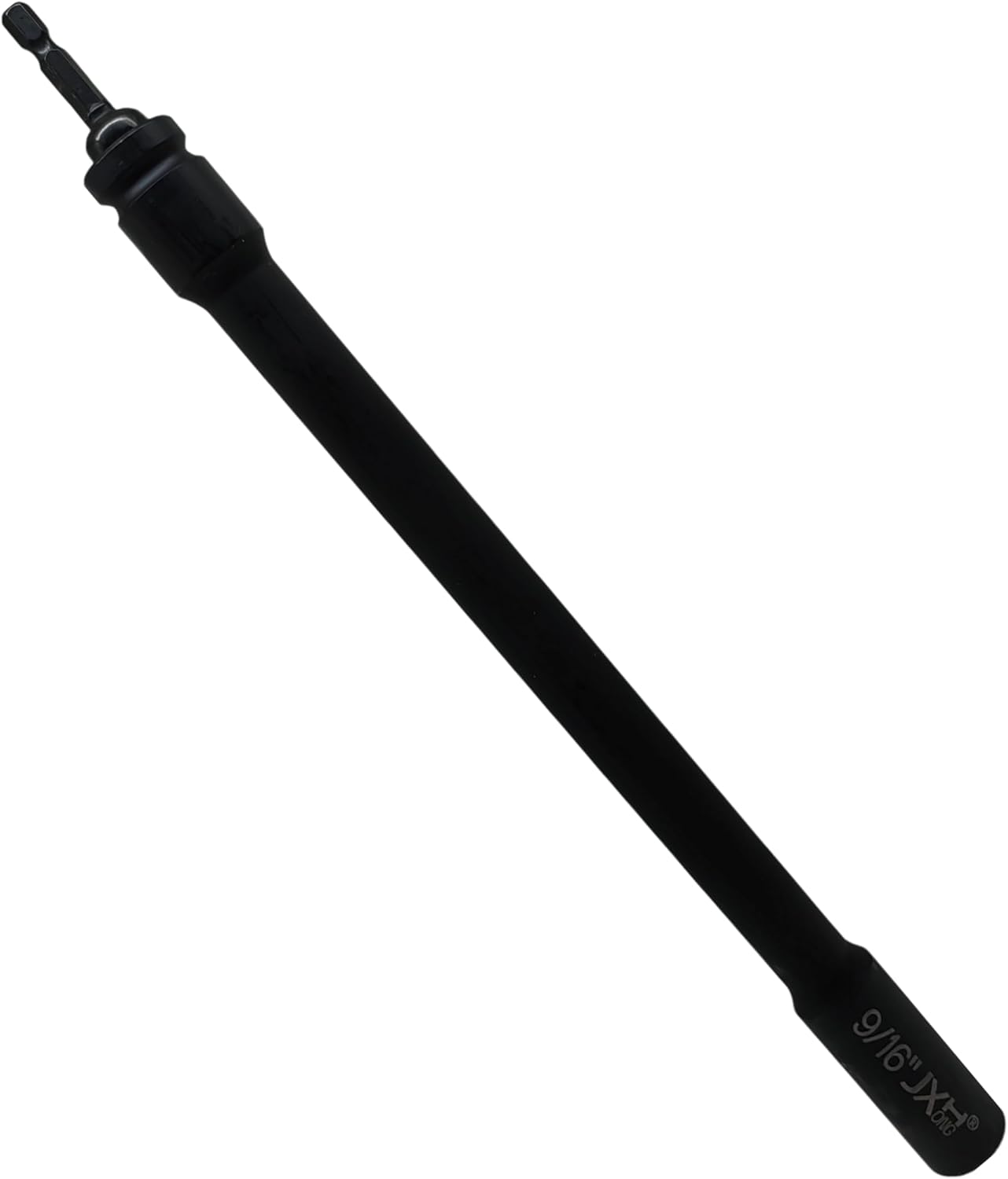 9/16" Hollow Socket, 12" Length, 1/2" Drive or 1/4" Hex Shank, 6-Point, for Long Threaded Rod/Bolts/Studs，Heat Treated Cr-Mo Alloy Steel