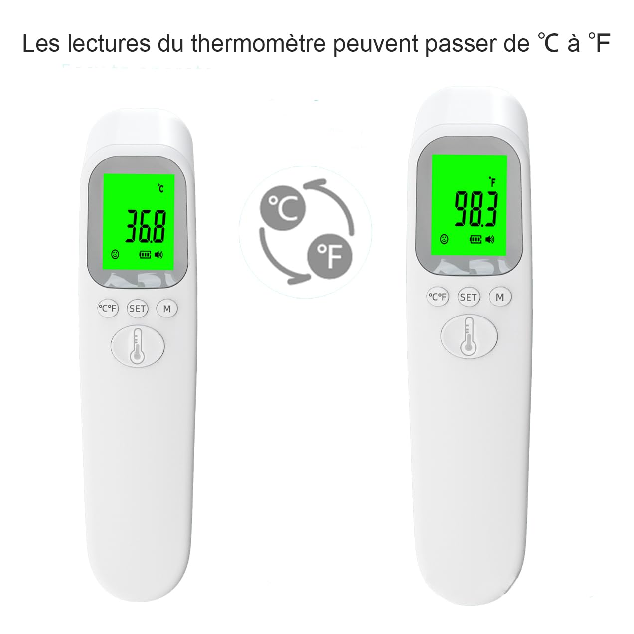 thermometre frontal infrarouge – vue détaillée