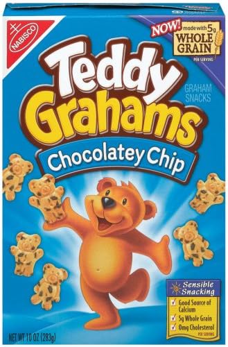 Teddy Grahams Graham Snacks, Chocolatey Chip 10 Oz (Pack of 3)