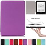 Artyond Case For Kindle Paperwhite 10th Generation 2018 , PU Leather With Auto Wake/Sleep Feature Smart Cover Folio Flip Case For Amazon Kindle Paperwhite 10th Gen 2018 Released (Purple)