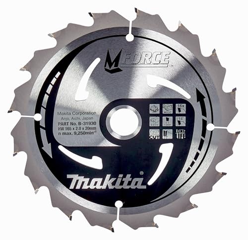 Makita B-31930 MForce Saw Blade 165x20x16T