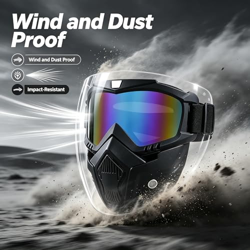 Image of Paintball Mask Anti Fog,Tactical Full Face Mask Ski Mask Goggles Detachable Adjustable,Motorcycle Riding Face Protection