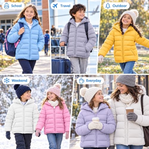 Kids Winter Coats Boys Girls Lightweight Puffer Quilted Jacket - image 5