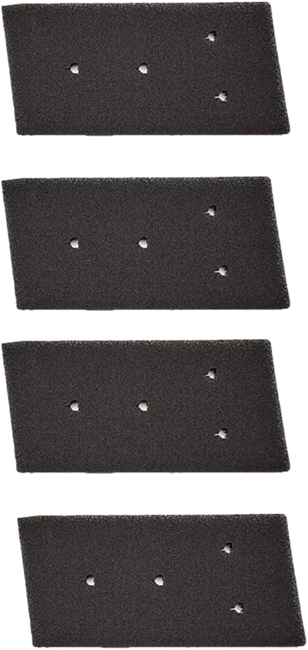 Four EVAYP foam dryer filters stacked