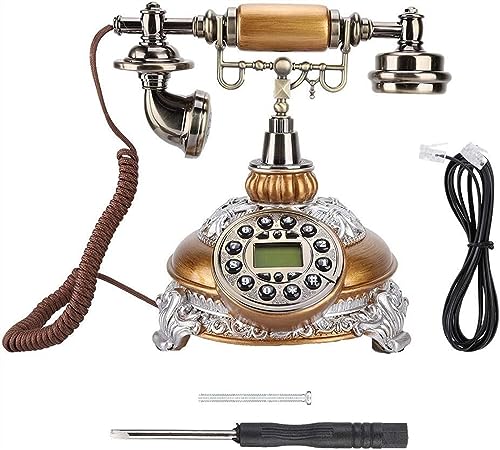 Téléphone nostalgique FSK/DTMF double système idéal pour salon rétro et bureau
