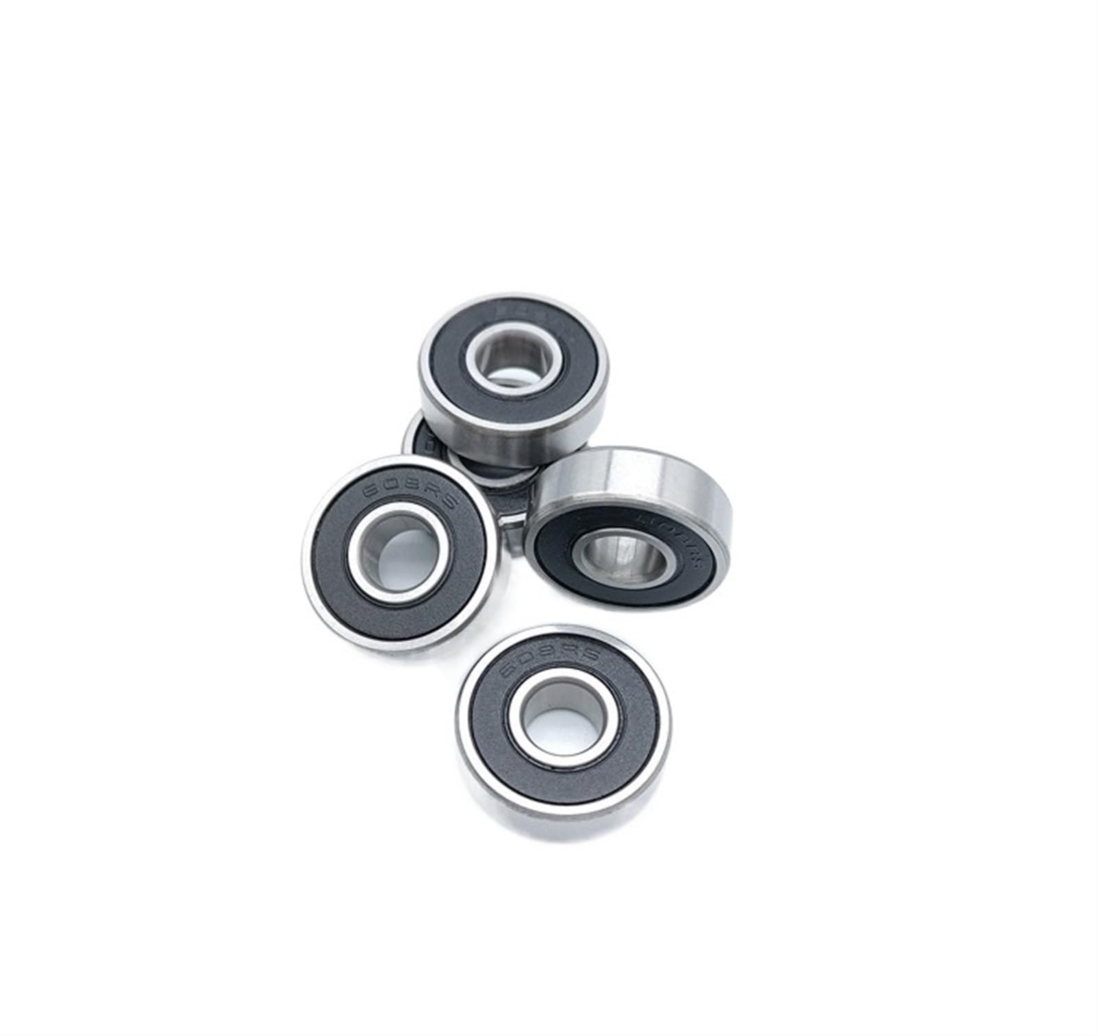 VSPPJYFG Bimetal Seal Shield Micro deep Groove Bearing 5/10pcs 608-2RS 8X22X7mm ABEC-1 Deep Groove Steel Sealed Ball Bearing(10PCS)