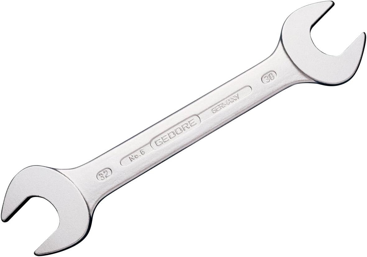GEDORE H 6-8 Double Open Ended Spanner Set with Holder 8 pcs 6-22 mm