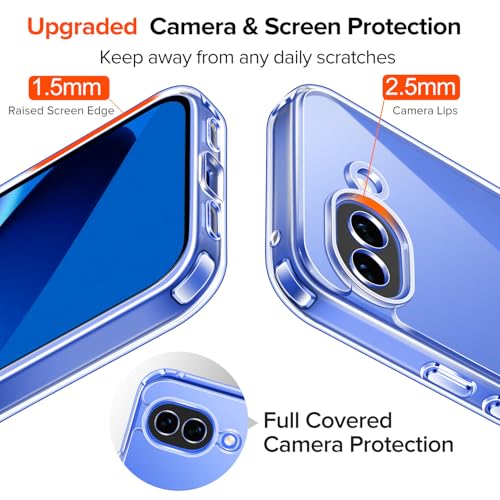 Image of ivoler 3-in-1 Case for Google Pixel 10a 6.3 inch, Clear