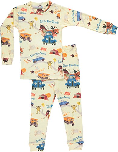 Boys Little Blue Truck Pajama Set (4)