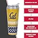 Rico Industries NCAA Cal Berkeley Golden Bears Standard 24oz Personalized Tumbler W/Hinged Lid - Team Colored Travel Tumbler - Keeps Drinks Cold or Hot