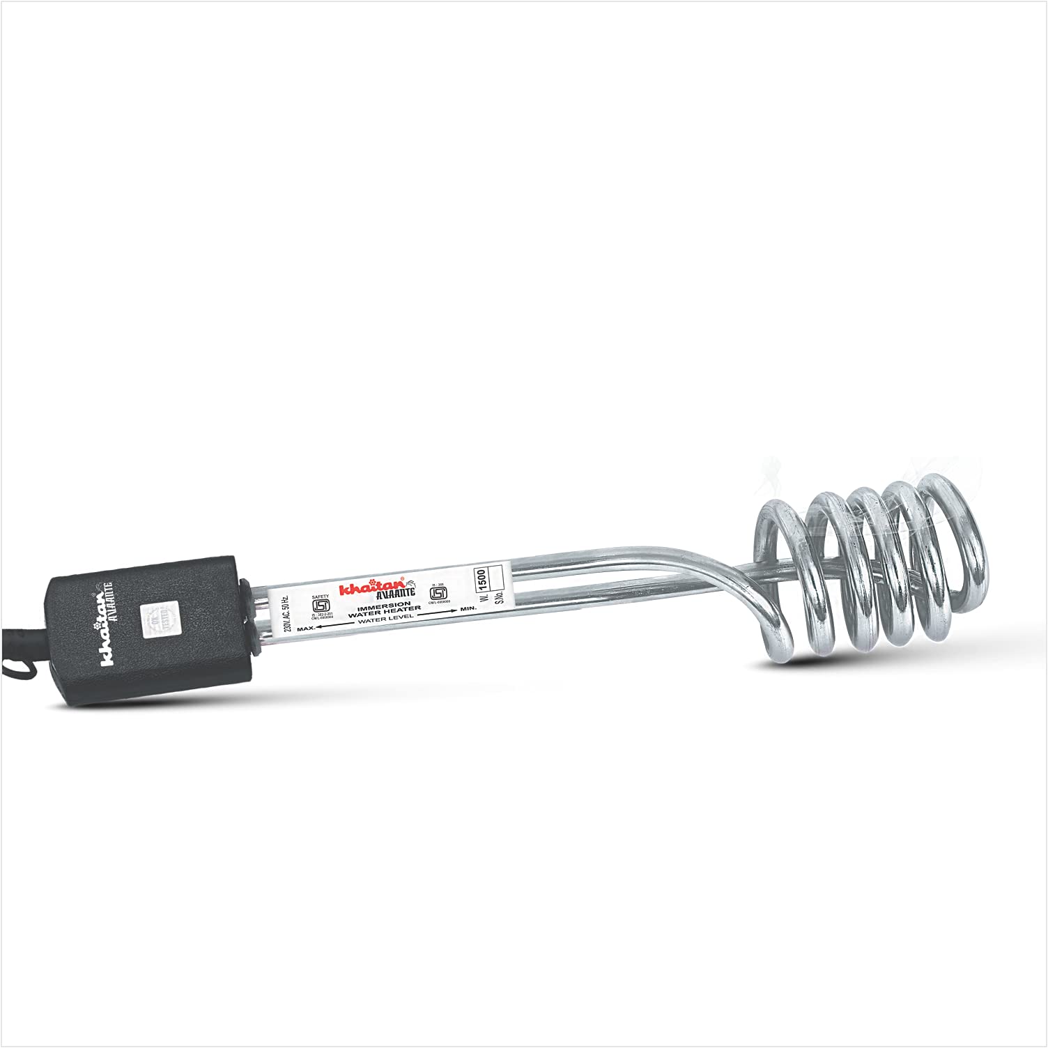 KHAITAN AVAANTE Warmin KA-9084 ISI Certified 1000 W Immersion Heater with 2  Years Warranty. : Amazon.in: Home u0026 Kitchen