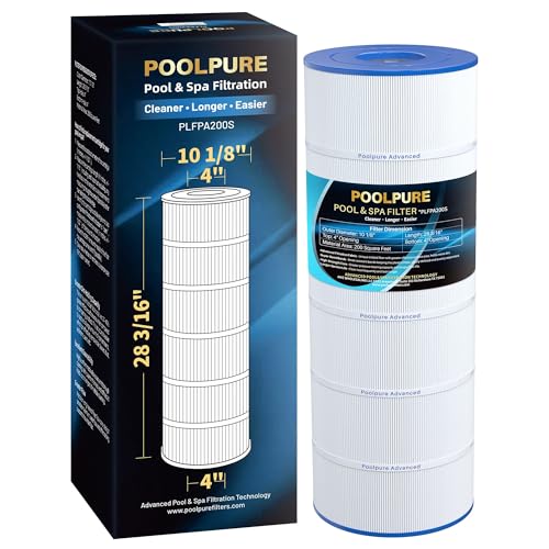 POOLPURE PLFPA200S Filter Replaces PA200S Hayward CX200XRE Hayward SwimClear C200S Ultral-D5 200 sq.ft Filter Cartridge 1 Pack