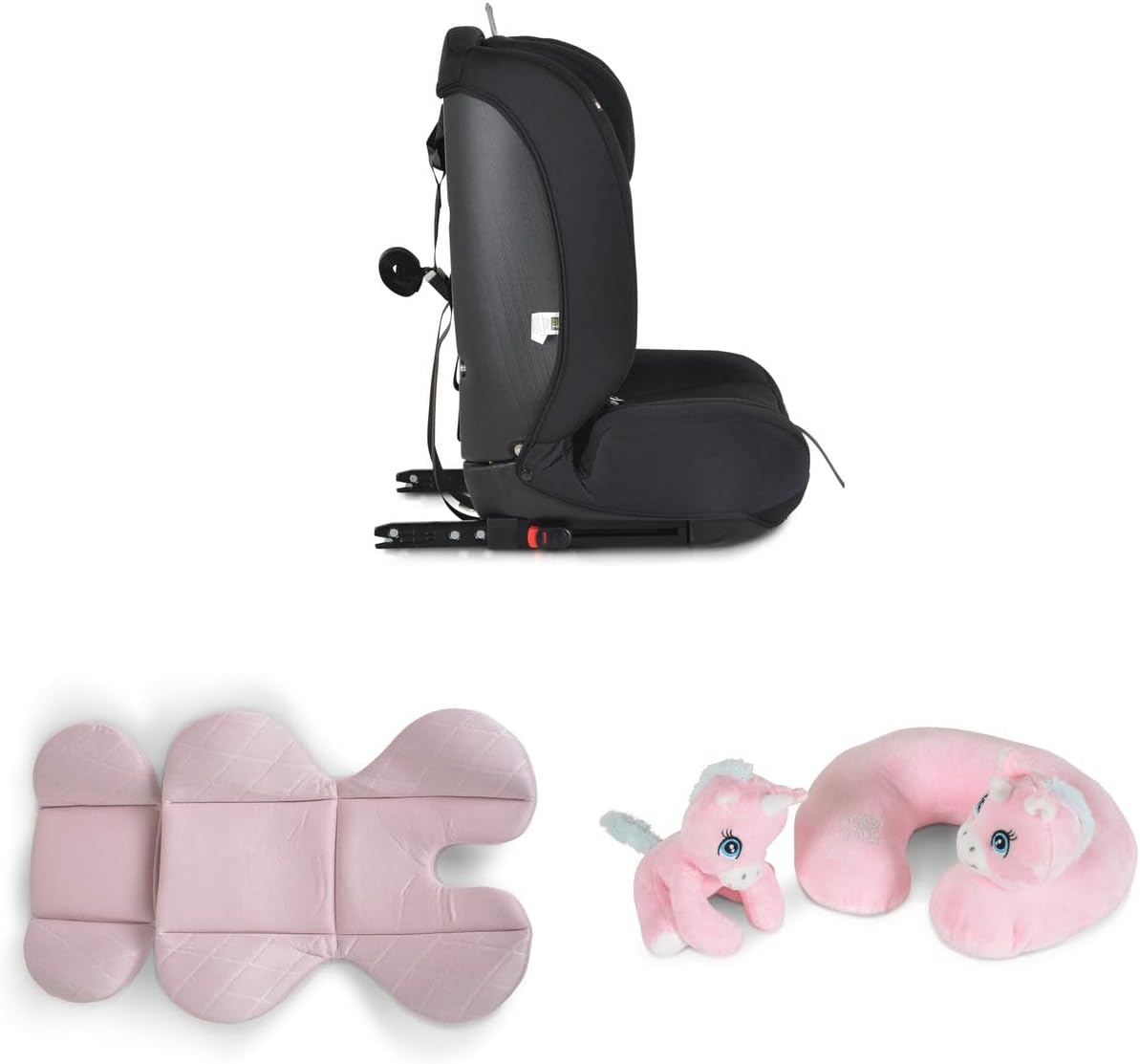 Detached soft head and body cushion and travel cushion for Moni i-Size i-Safe Car Seat