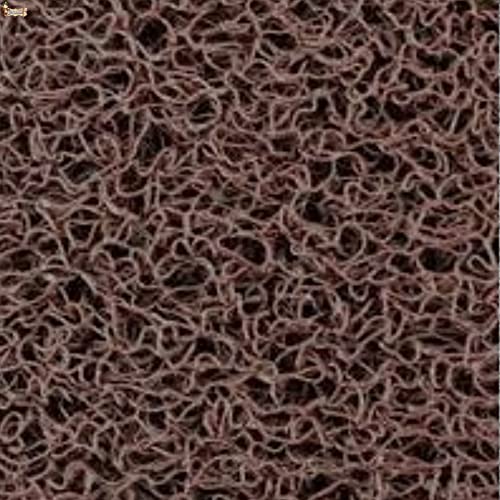 BricoLoco.com Zerbino ingresso casa, terrazzo. Gomma per ricci esterni o interni. MARRONE. da metri o rotolo. Larghezza 1,20 MTS. x 2 MTS. Spessore 10 mm. con base. Tappeto Vinile Riccioli. (2 metri,