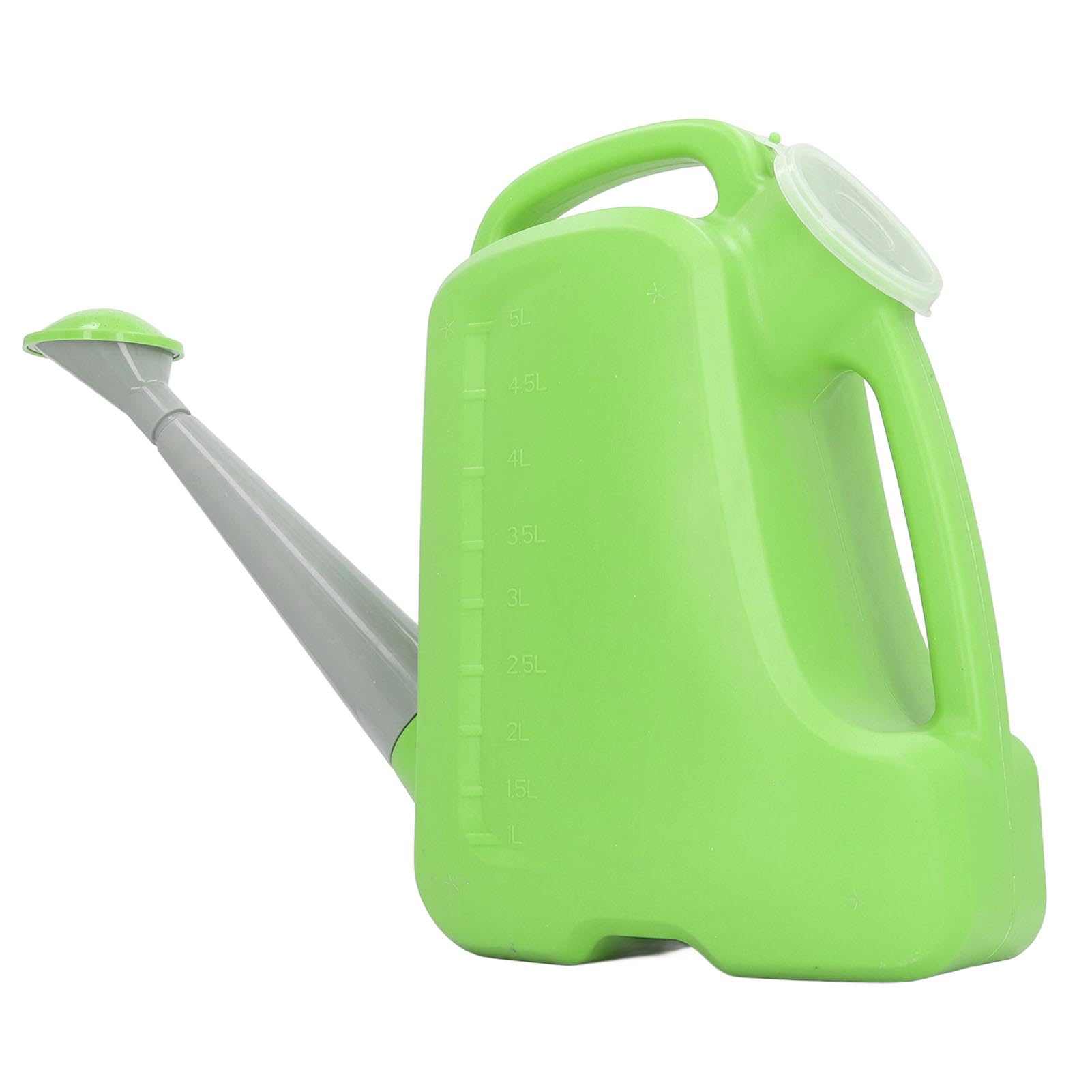 Regadera de Gran Capacidad, Ergonómico, Indicador de Nivel de Agua Moldeado Externamente, para Cualquier Planta, Hecha de Material PP, Adecuada para Granja Agrícola (5L)