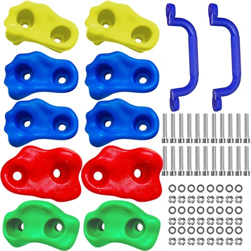 Retoo Klettergriffe Set für Kletterwand Outdoor & Indoor...