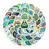 100 Pcs Earth Day Stickers Pack, Waterproof Vinyl Decals for Laptop, Notebook, Phone Case, Tablet, Scrapbook, Suitcase, Desktop | Eco Friendly Planet Protection Theme for Teens and Adults