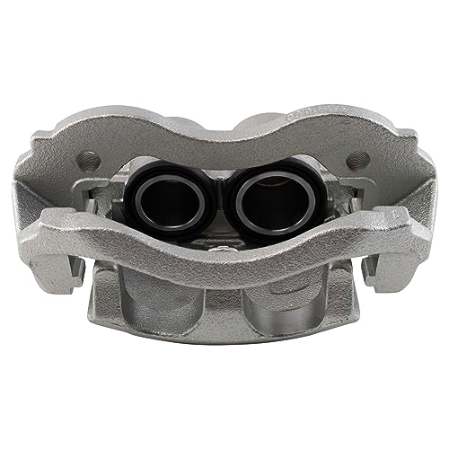 Image of TRQ Front Driver and Passenger Side Brake Caliper Set Caliper Brackets Hardware Compatible with 14-17 Ram ProMaster 1500 without Heavy Duty Brakes 14-17 ProMaster 2500 without Heavy Duty Brakes