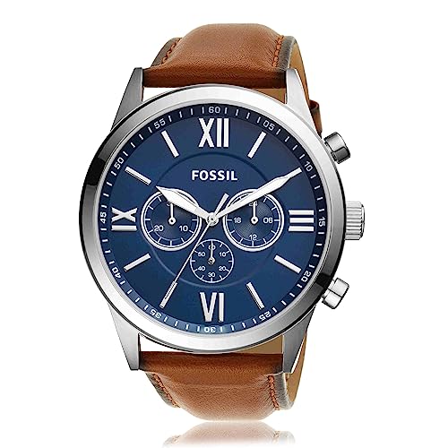 Flynn Chronograph Brown Leather Watch by Fossil - Used condition - Image 2