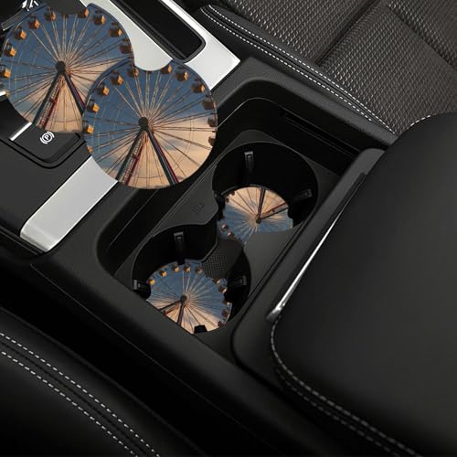 Portavasos para carro, 2 piezas, negro, antideslizante miniatura 1