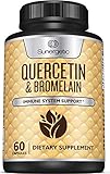 Premium Quercetin & Bromelain Supplement – Powerful Quercetin Bromelain Complex to Help Support...