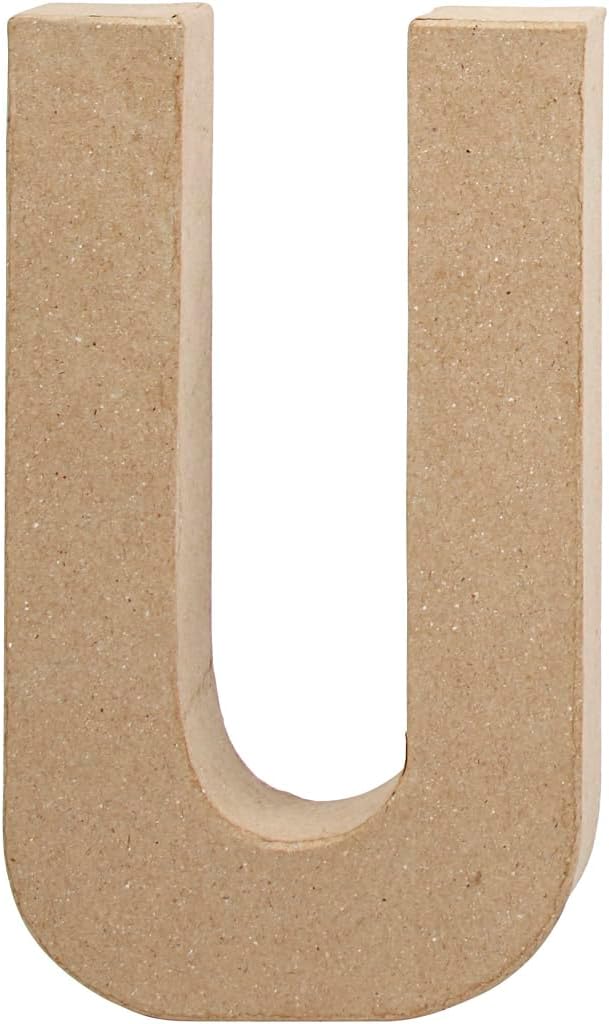 Creativ 20.5 cm 1-Piece Papier Mache Letter U