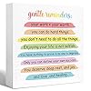Inspirational sign gentle reminders you can do hard things wooden block signs affirmation reminders desk decor for home office bedroom tableinspirational gifts for women girl  urban country home decor