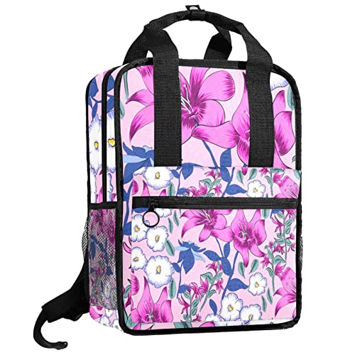 Sac à dos pour garçons et filles style feuilles aquarelle avec ses bretelles réglables