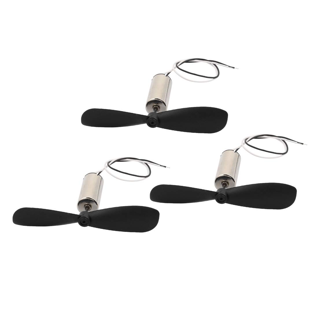 Aexit 3Pcs DC Electrical equipment 1.5V 30000RPM 716 Coreless Motor w CW Propeller for RC Helicopter
