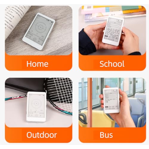 GOWENIC 2.7in Ink Ebook Readers, 2 in 1 MP3 Player E Reader with Bluetooth 5.0, Supports MP3, APE, FLAC, WAV, TXT Files, for Home Outdoor Travel