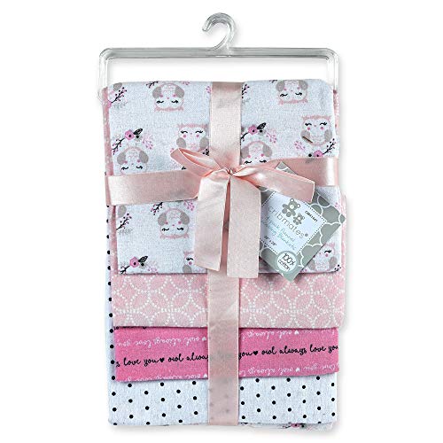 Cribmates 4-Piece Flannel Receiving Blankets