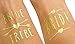 (12 pack) Bride and Bride Tribe Gold Temporary Tattoos For A Bachelorette Party