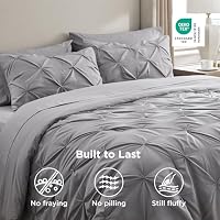 Bedsure Twin XL Comforter Set & Sheet Set, 5-Piece Grey Bed in a Bag — image 6
