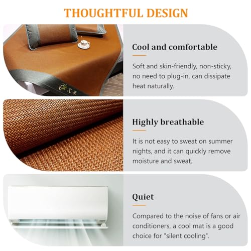 Colchoneta refrescante plegable para dormir con funda de almohada reversible 4