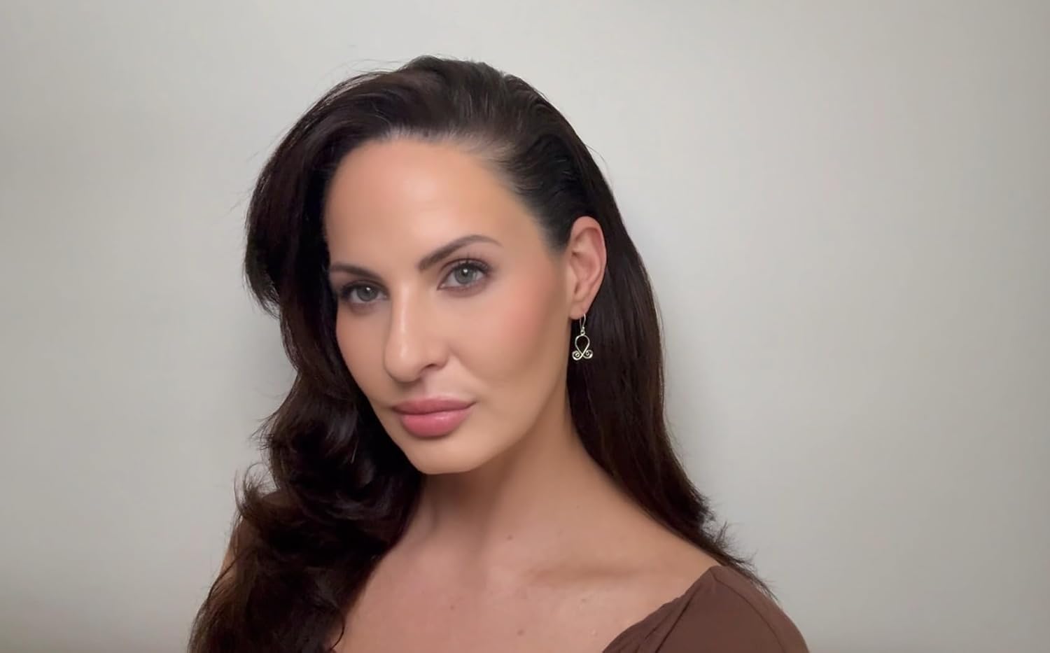 Sterling Silver Spiral Dangle Drop Earrings, Geometric Design, 13mm Width x 16mm Height - Image 2