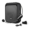 SHIDU Mini-stemversterker Draagbare Bluetooth-luidspreker met UHF draadloze microfoon Headset 10W 1800mAh PA-systeem…