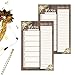 Hadley Designs Rustic Floral Weekly Meal Planning Calendar Grocery Shopping List Magnet Pad for Fridge, Family Pantry Food Menu Board Organizer, Week Diet Prep Planner, Dinner Notepad