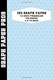 ISO Graph Paper: 1/4 Inch (approx.) Equilateral Triangles / Blank Isometric Paper Notebook / Compact 7 x 10 / Soft Cover Bound Composition Book