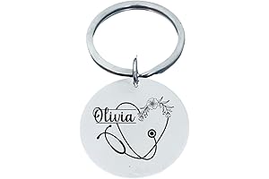 Personalized Stethoscope Necklace with Engraved Name