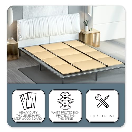Imperius Foldable Box Spring, (57\'\'x 64\'\' Queen Size) Bed Board,Bunkie Board,Queen Bed Board Under Mattress Support,Bed Support Slats