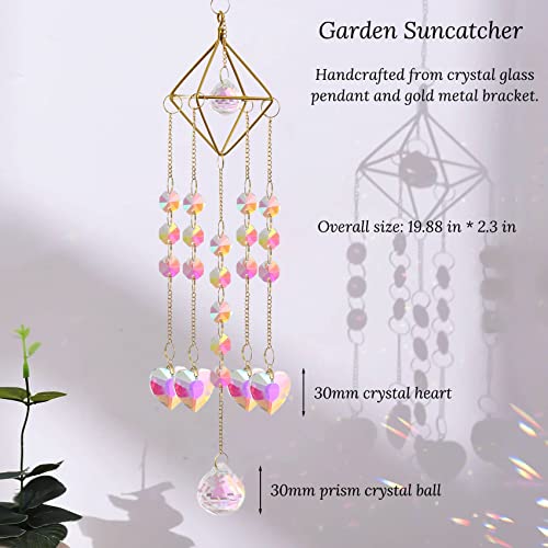 Garden Suncatcher Crystal Prism Hanging Wind Chime Style Sun Catchers Rainbow Maker For Window Indoor Outdoor Light Catcher #TOP2
