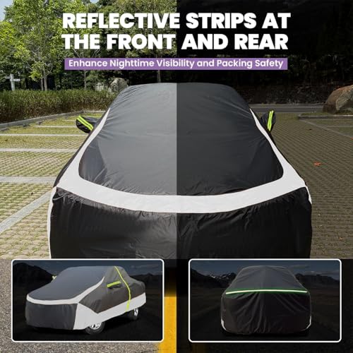 Image of Truck Cover Waterproof All Weather, Full Outdoor Pickup Rain UV Protection Sturdy and Durable, Fit for Ford F150, Chevy Silverado, Gmc Sierra, Dodge Ram 1500 ect. (Fit Truck L-Length 225 to 239 inch)