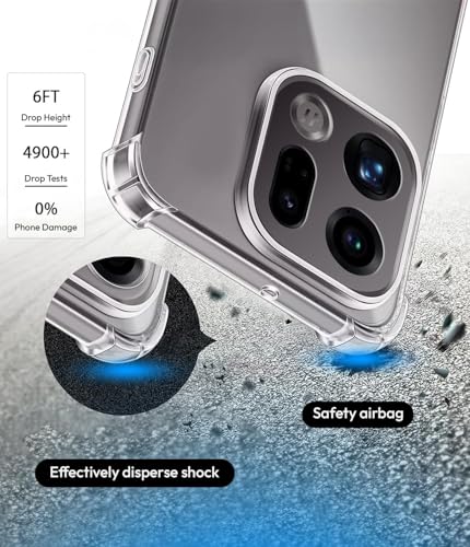 Image of KAPAVER Essential Back Cover Case Compatible with Oppo Find X9 (PC+TPU) (Oppo Find X9 - Clear)