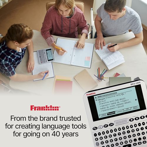 Franklin BES-2400 Talking Bilingual Dictionary English - Spanish and Spanish - English, Medical & Drug Dictionary, Talking Phrase Book & More