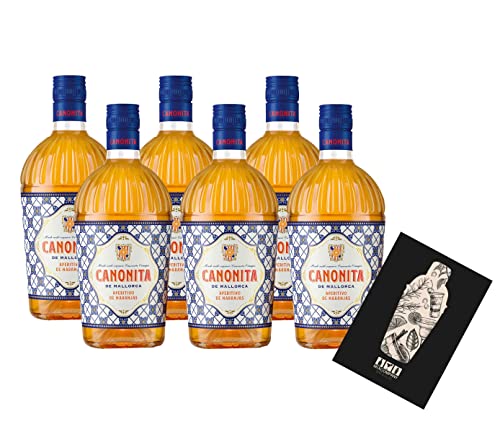 Canonita de Mallorca 6er Set Aperitif 6x 0,75L (18% Vol) Aperitivo de Naranjas- [Enthält Sulfite]