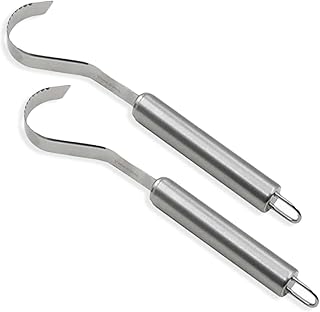 2pcs Butter Curler,Long Handle Cheese Chocolate Grater Stainless Steel Butter Chocolate Grater Shaver Hook Shape Cheese Grater Chocolate Shavings Cheese Scraper For Cake Decoration