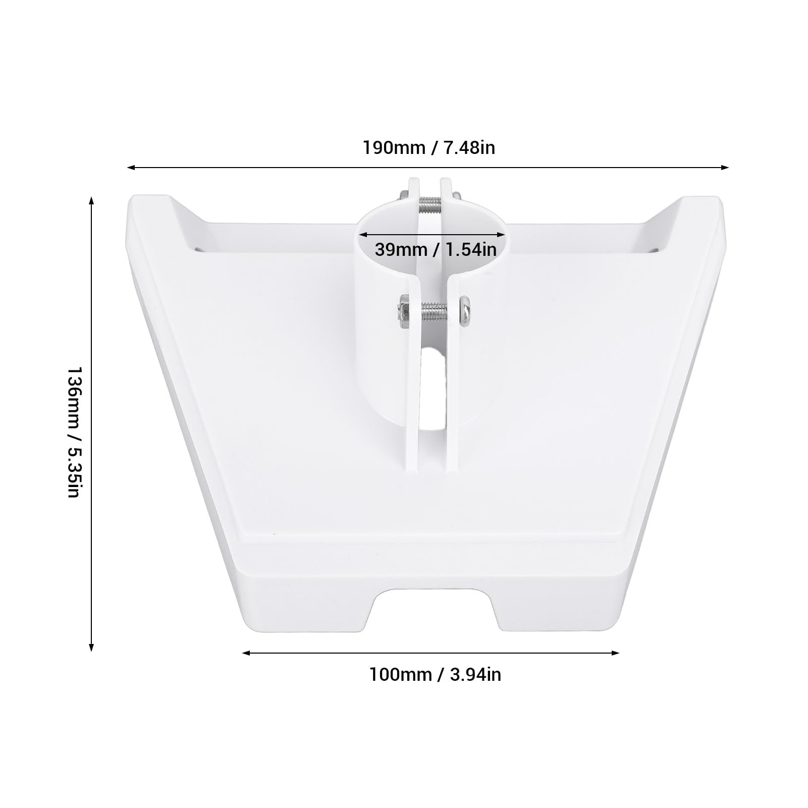 Adaptateur de Tuyau , Adaptateur de Tuyau V3 Gen 3 de 39 Mm, Kit de Montage sur Poteau pour Adaptateur de Tuyau Gen 3 pour Antenne Parabolique V3, (#1)