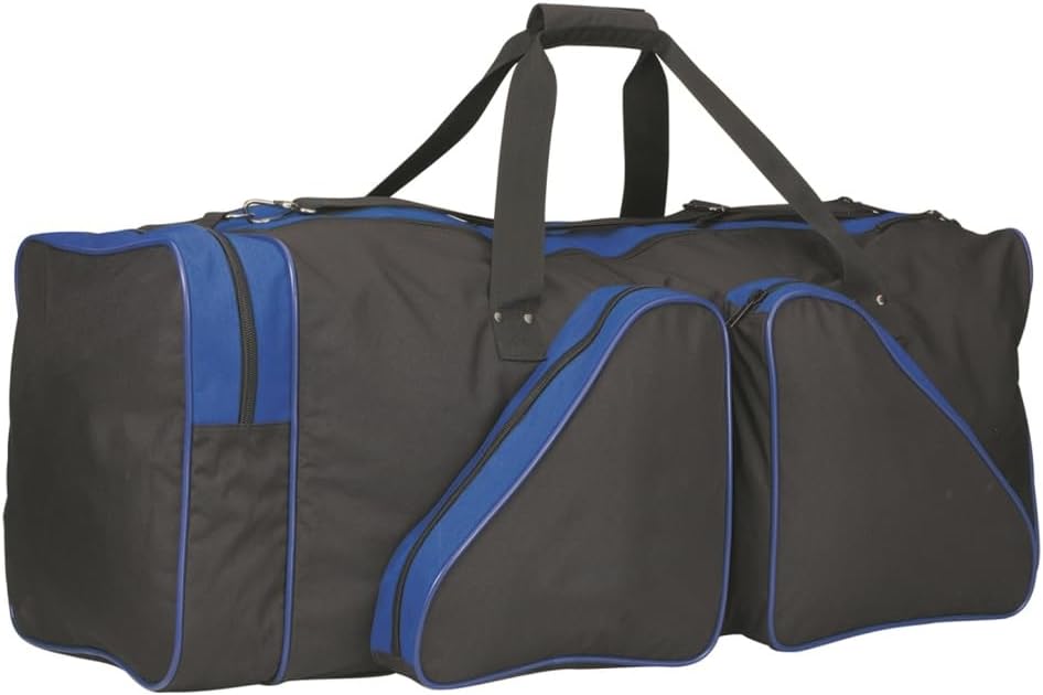 212 Main 40 in. Extra Large Hockey Bag - Black with Royal Highlights