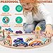 Toys for Boys Kids: 11 Magnetic Train Car Set, Spider-Toys for Boys, Travel Montessori Wooden Toy for Toddlers, Birthday Superhero Gifts for Kids